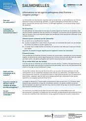 Image d'aperçu de la fiche signalétique des agents pathogènes de la salmonelle